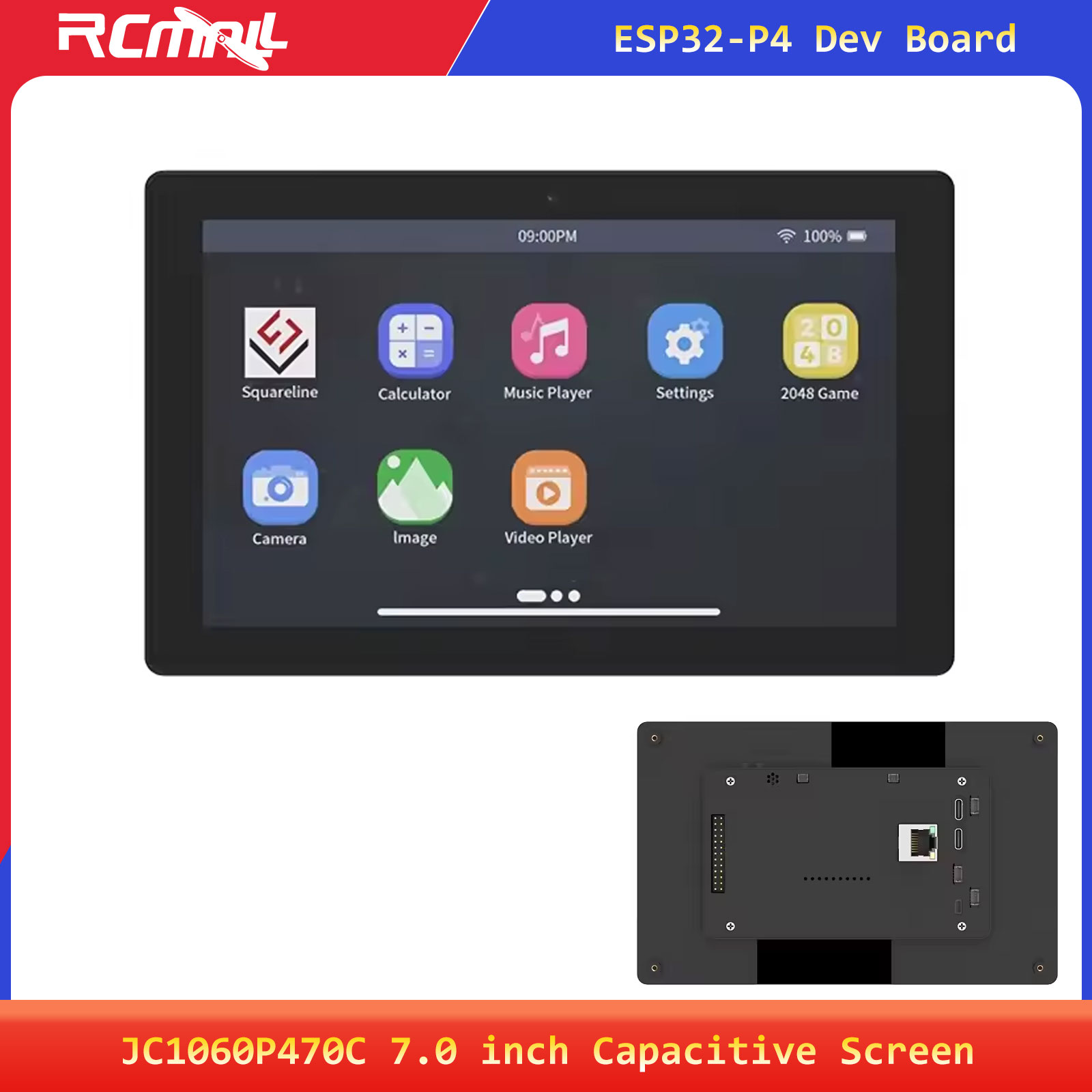 Esp32 C6 - JC1060P470C Layar Sentuh Kapasitif IPS 7.0