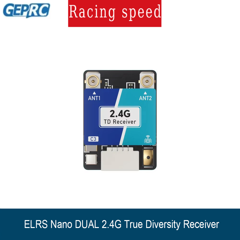 Esp32 C3 - GEPRC ELRS Nano DUAL 2.4G, Penerima