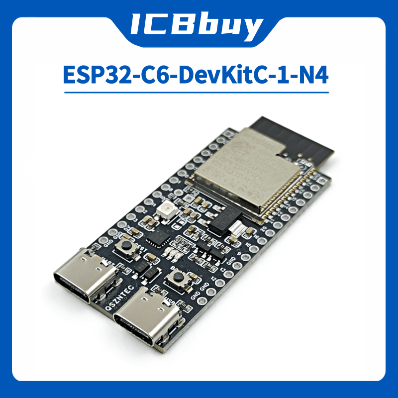 Esp32 S2 - ESP32-C6-DevKitC-1 ESP32-C6 Papan Inti WIFI6 BLE