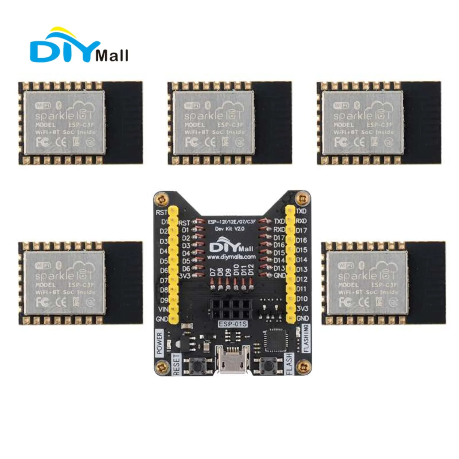 ESP32-C3F WiFi + modul BT 32-b - Esp8266 ulasan dan harga