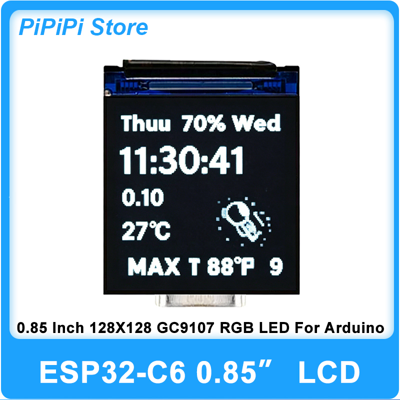 ESP32 C6 0.85 Inci 128X128 Lay - Esp32 C6 ulasan dan harga