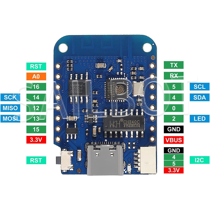 1-10 Buah WeMos D1 Mini ESP826 - Esp8266 Nodemcu ulasan dan harga