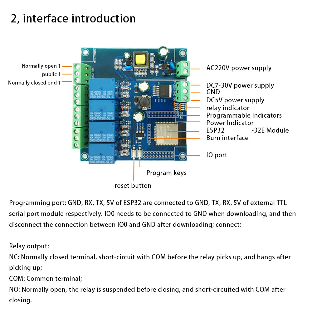 Papan Pengembangan Relai ESP32 - Esp32 Devkit ulasan dan harga